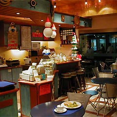 The Azure Café interior